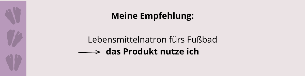 Lebensmittelnatron für müde Beine