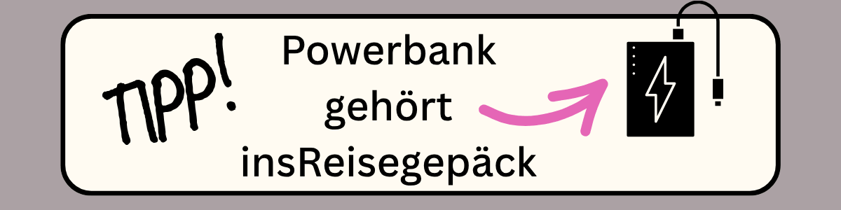 Powerback fürs Reisen